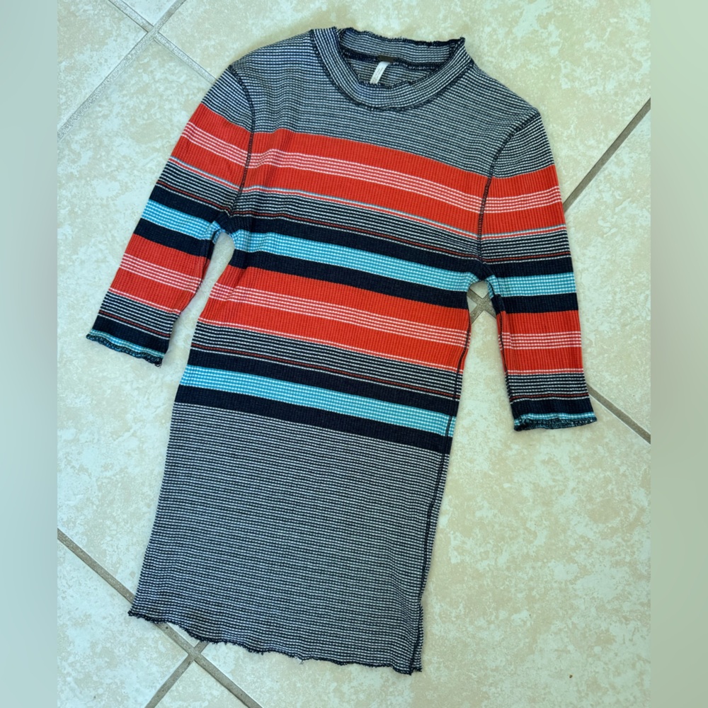 Free People Donna Top Striped Small - Picture 3 of 9